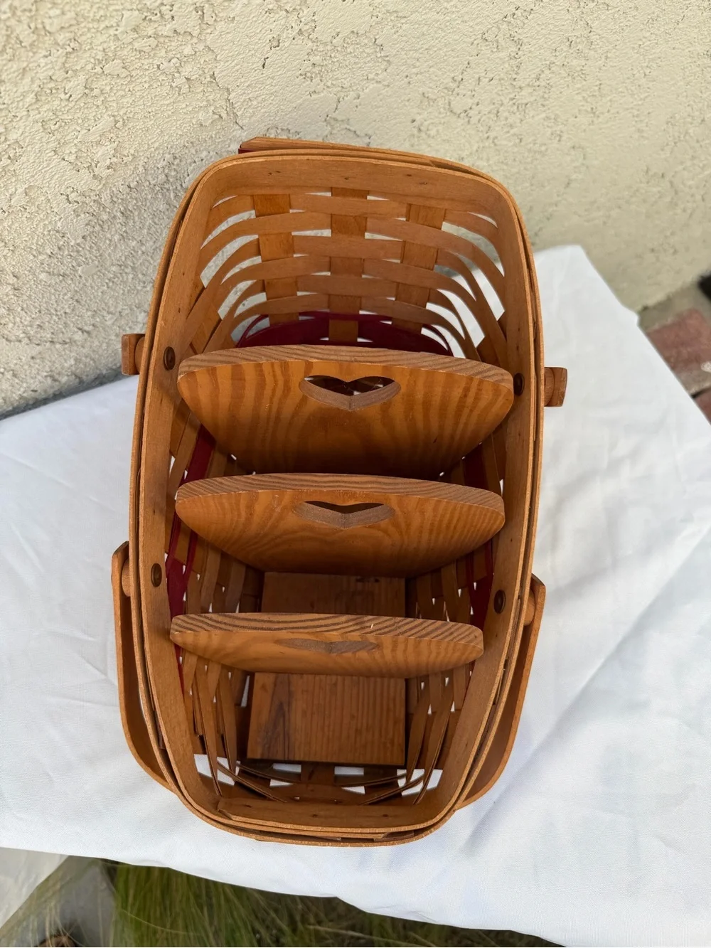 Longaberger Yuletide Traditions Vegetable Basket Christmas Edition & Dividers